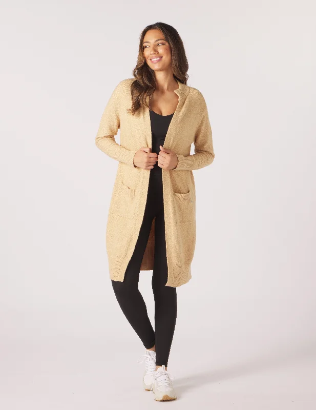 Elevated Cardigan: Tan