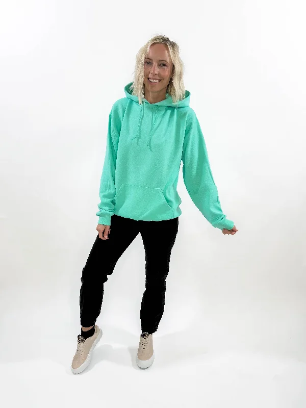 Mama Retro Smiles Hoodie- MINT