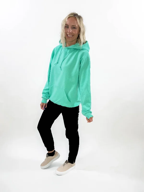 Mama Retro Smiles Hoodie- MINT