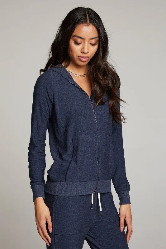 Canopy Long Sleeve Raglan Zip Up Hoodie