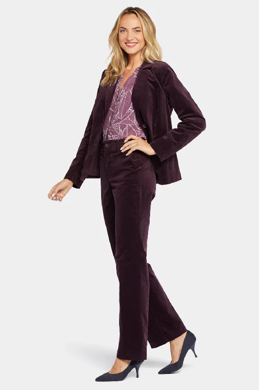 Classic Blazer Jacket - Eggplant