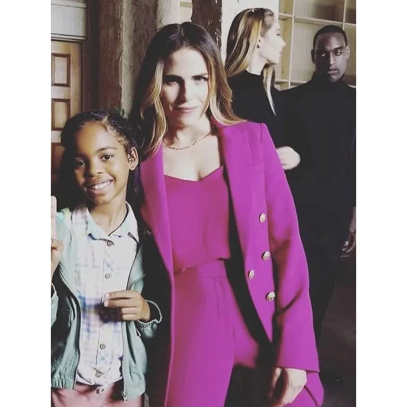 Day Shift Karla Souza Pink Blazer