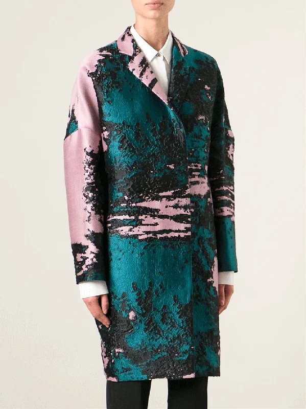 Jacquard Textured Coat