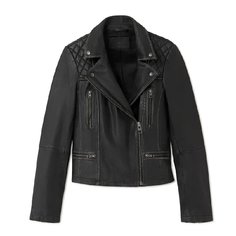 Men's Biker Jacket:Cargo Leather Jacket