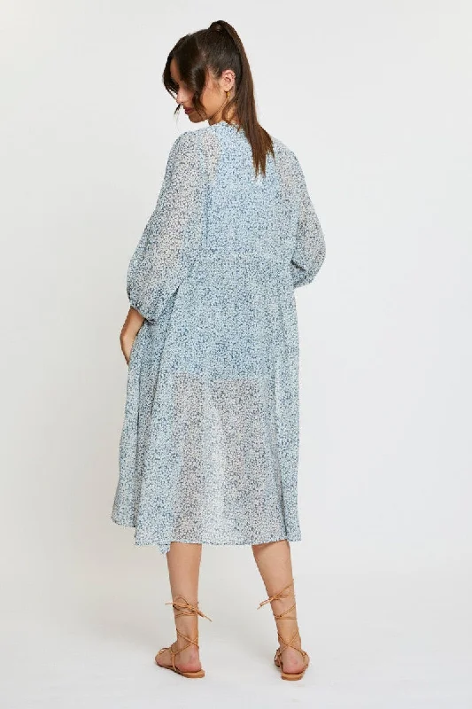 Print Relaxed Kimono Short Sleeve