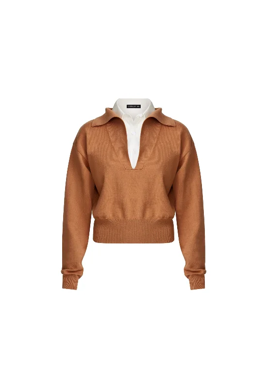 RACQUET CLUB KNIT - CAMEL