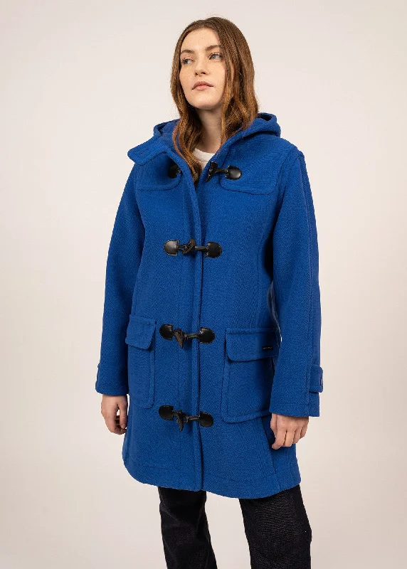 VENUS - Authentic Duffle Coat in Wool Cloth For Women (ROYAL BLUE)