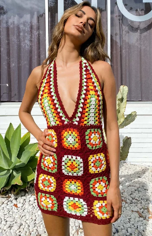 Harmon Crochet Dress Multi