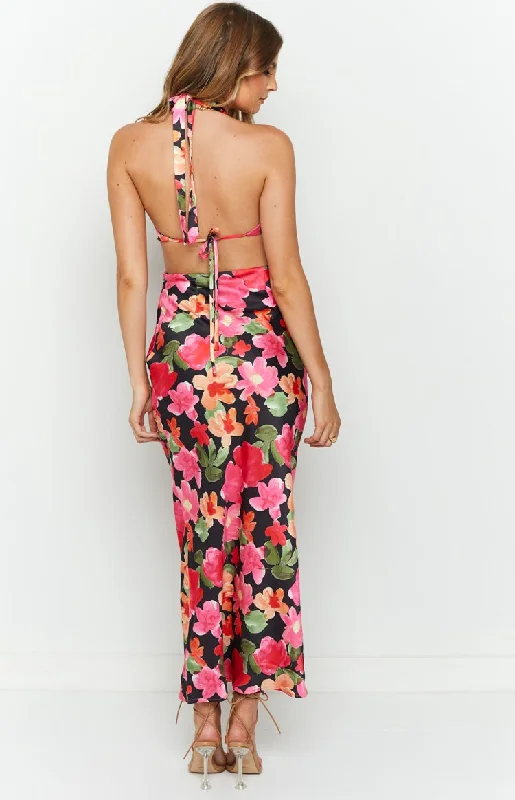 Orchid Floral Printed Midi Dress