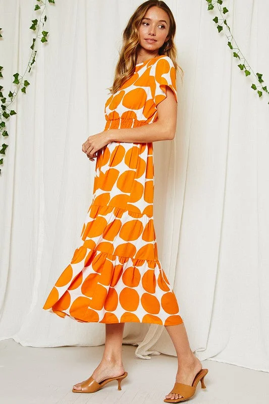 Paris Orange Dress