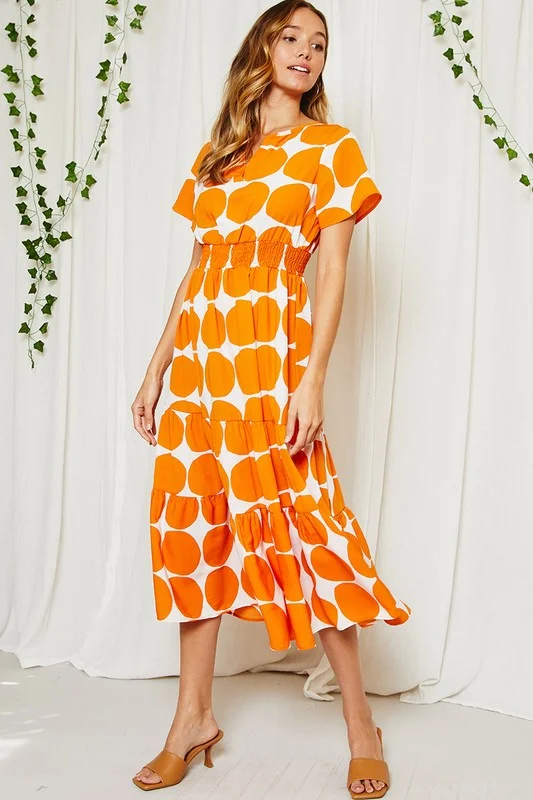 Paris Orange Dress