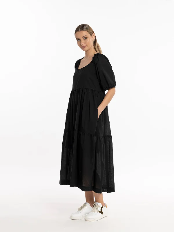 X.Lab Natural Light Dress - Black