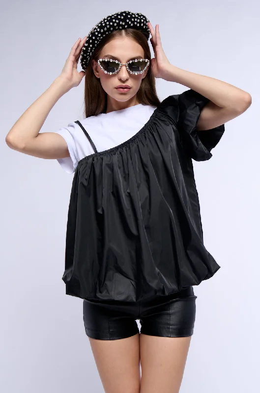 AYO ARI BUBBLE HEM T SHIRT