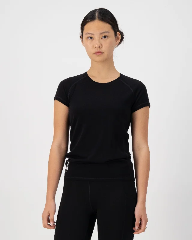 Bella Merino Air-Con Tee - Black