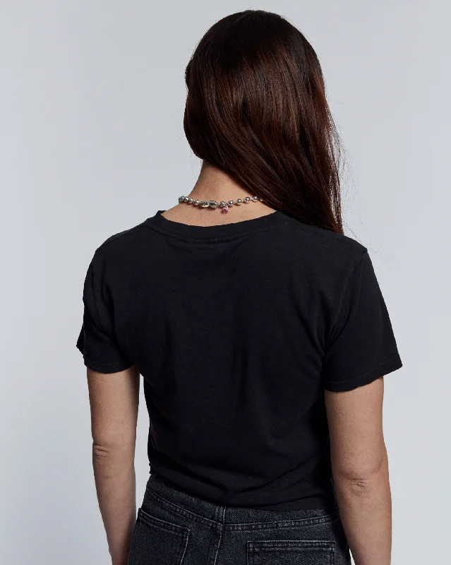 Black Cropped Ojai Tee