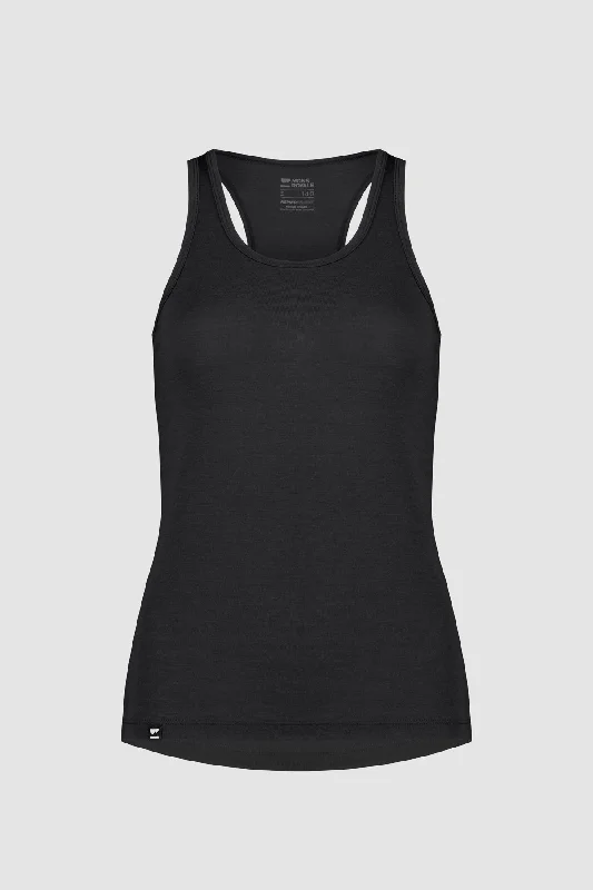 Icon Merino Air-Con Tank - Black