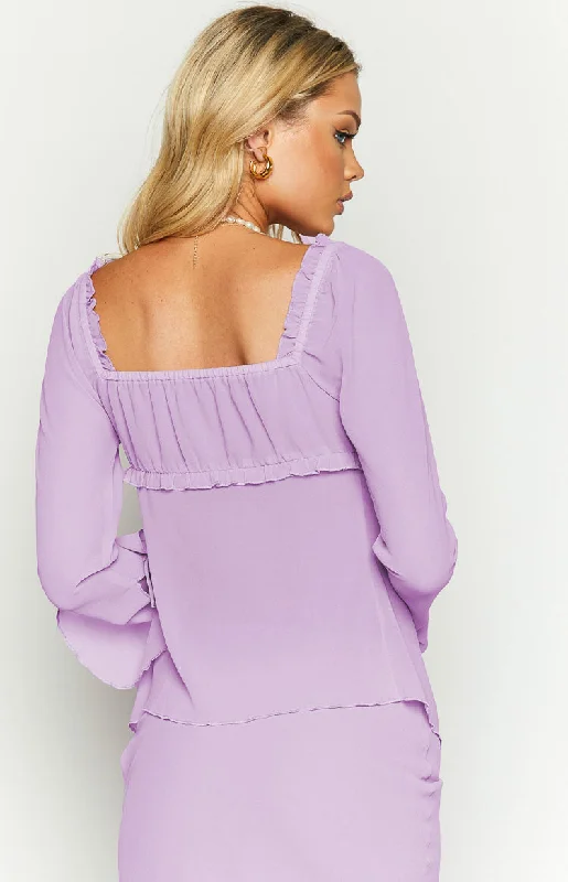 Kennedy Lilac Sleeve Top