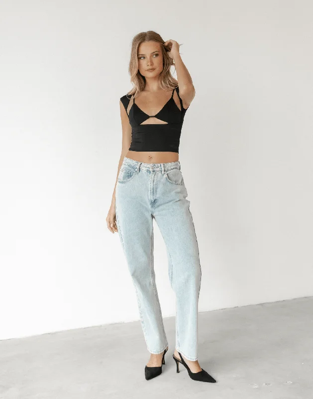 Romy Crop Top (Black)