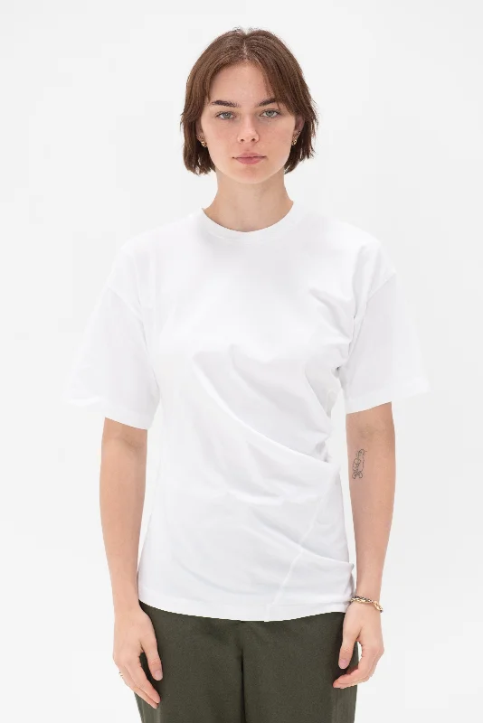 Twisted Jersey Tee, Off-White