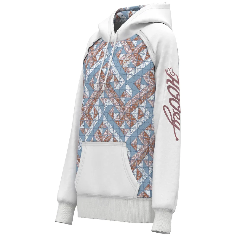 ""Chaparral"" Hoody Red/Pink/Blue /White Quilted Pattern