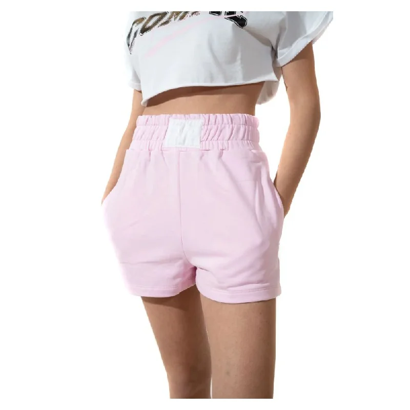 Chic Stretch Cotton Logo Shorts