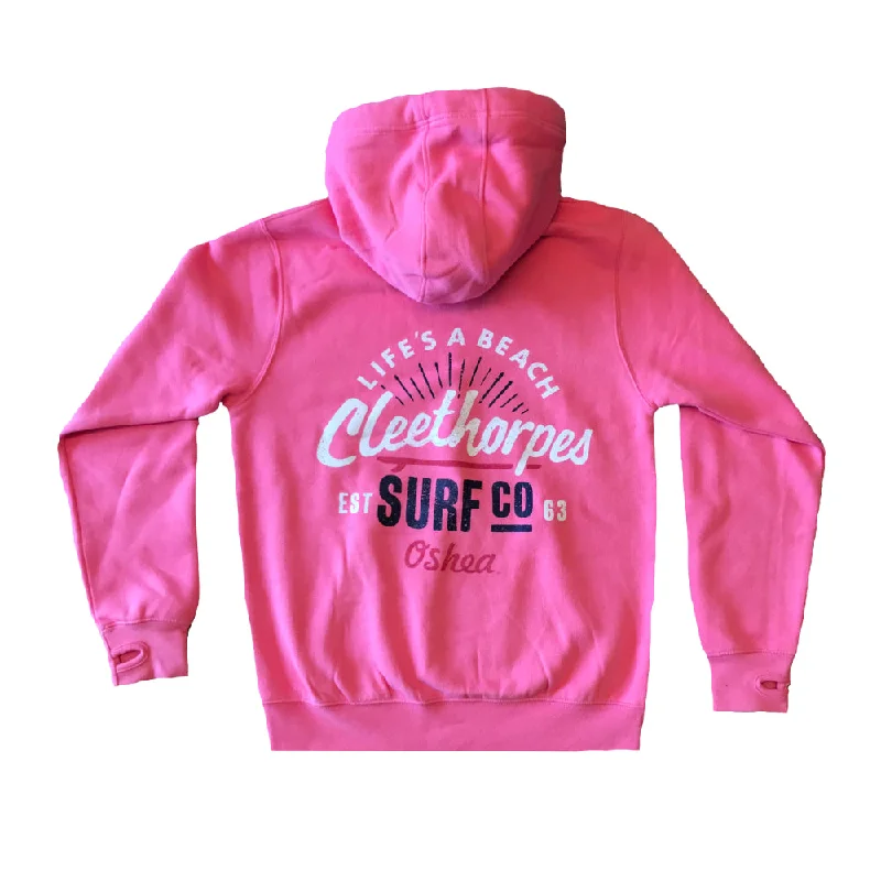 CLEETHORPES NEW Milkshake Pink Overhead Hoody - Life's A Beach