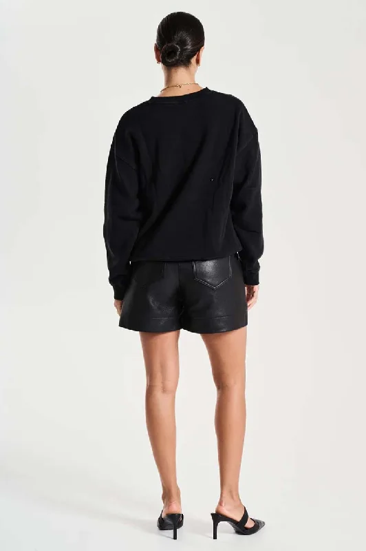 Ena Pelly Tigers Eye Sweatshirt - Washed Black