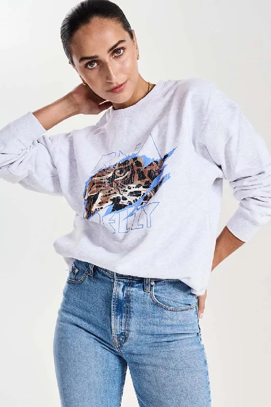 Ena Pelly Tigers Eye Sweatshirt - White Marle