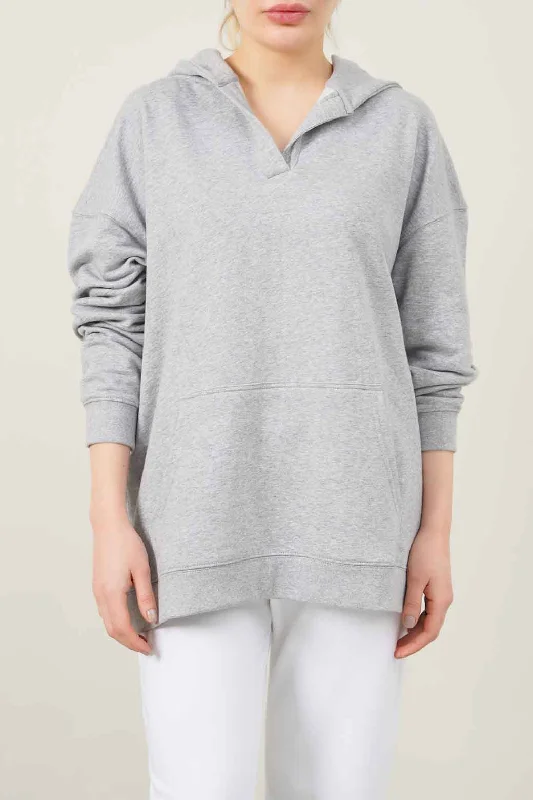 OVERSIZED COTTON BLEND HOODIE