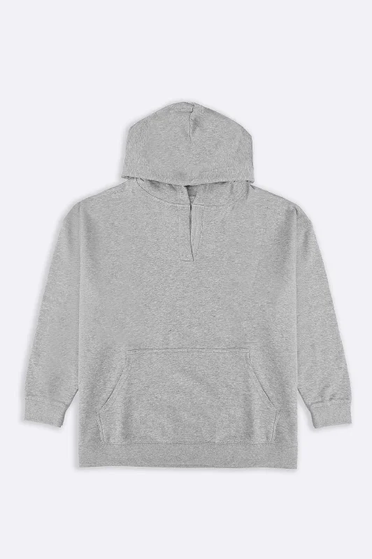 OVERSIZED COTTON BLEND HOODIE