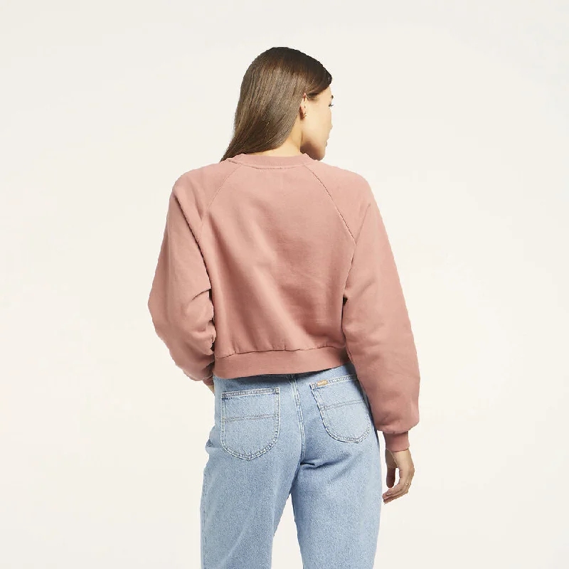 RIDERS RAGLAN SLOUCH SWEAT VINTAGE ROSE