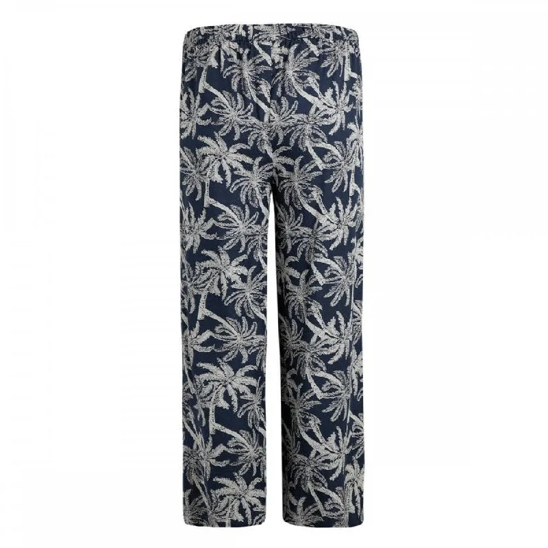 Weird Fish Tresco Lenzing EcoVero™ Cropped Trousers Midnight