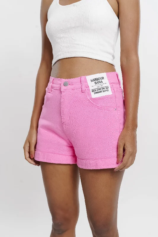 Pink Denim Short