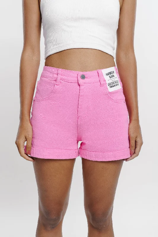 Pink Denim Short