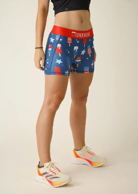 Women's USA Popsicles 3"" Compression Shorts