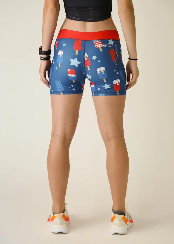 Women's USA Popsicles 3"" Compression Shorts