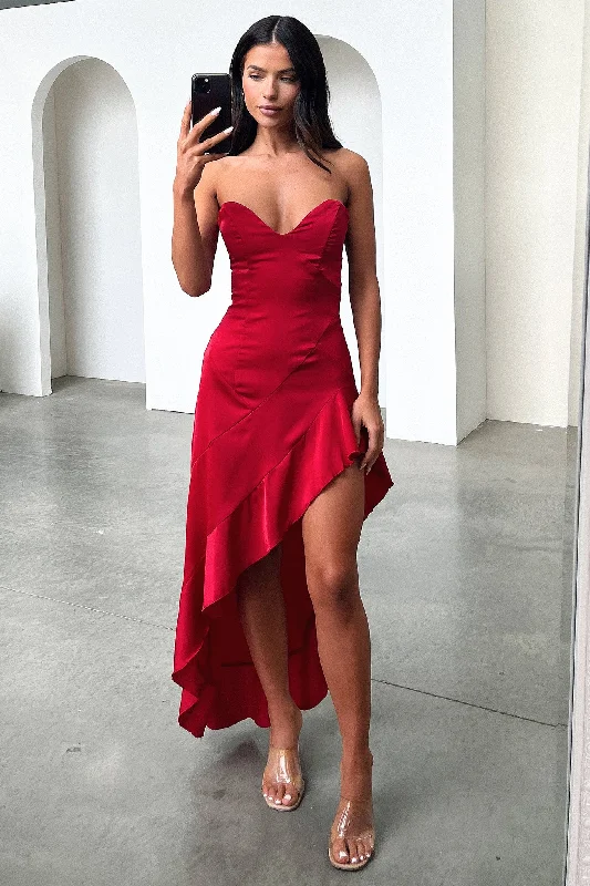 Leora Maxi Dress - Red