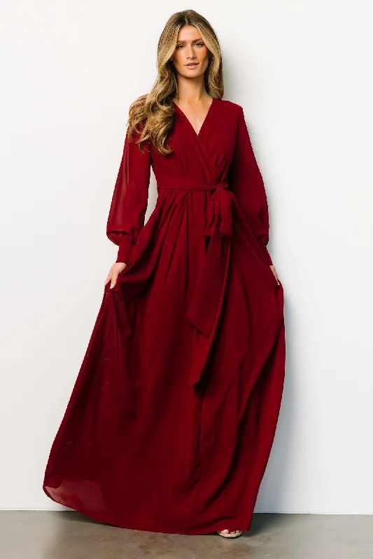 Lydia Maxi Dress | Burgundy