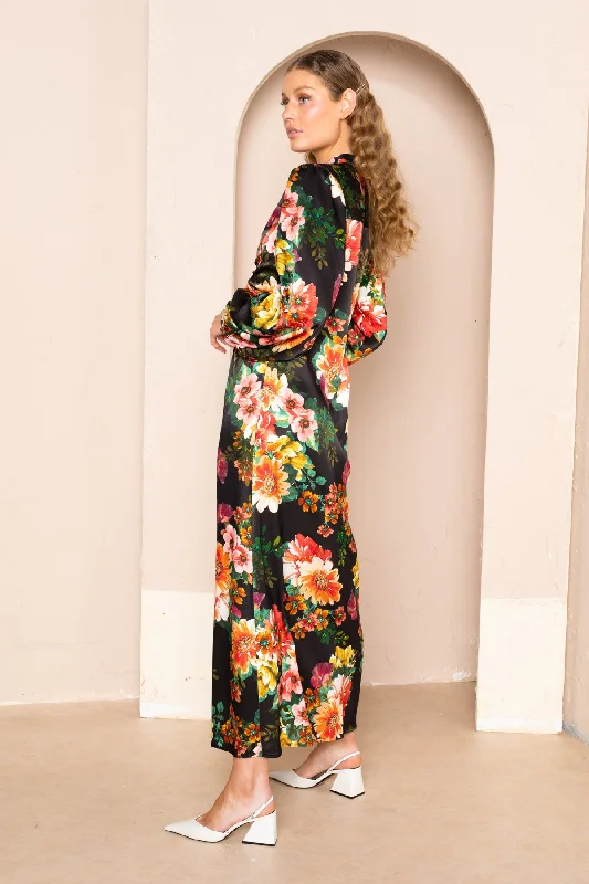 Grace Twist-Bodice Maxi Dress